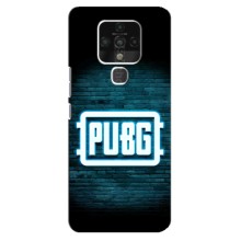 Чехол PUBG для Техно Камон 16 (AlphaPrint) (Лого PUBG)
