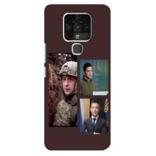 Чехол для TECNO Camon 16 (AlphaPrint - с принтом Зеленского)