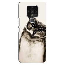 Чехол с птицами на TECNO Camon 16 (VPrint) (Сова)