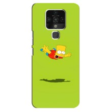 Чехол с Симпсонами для TECNO Camon 16 (VPrint) (Барт Симпсон)
