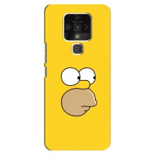 Чехол с Симпсонами для TECNO Camon 16 (VPrint) (Гомер)