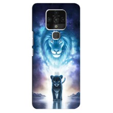 Чехол со Львом для TECNO Camon 16 (VPrint) (Маленький лев)