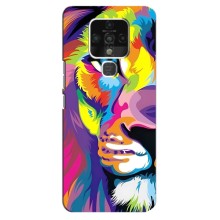 Чехол со Львом для TECNO Camon 16 (VPrint) (Яркий Лев)
