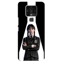 Чехлы Венсдей на TECNO Camon 16 Уэнсдей (AlphaPrint) (W-Wednesday)