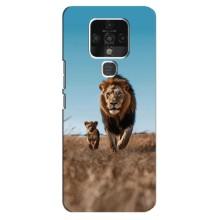 Чехол Король лев на Техно Камон 16 – Мусафа и Симба