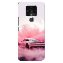 Чохол з авто Порше для TECNO Camon 16 – Рожевий Порше