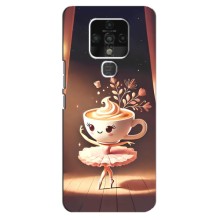 Чехол с мемом Тралалело тралала на TECNO Camon 16 (Балерина капучина)