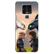 Чехол как приручить дракона на TECNO Camon 16 – Гикавка и Астрид