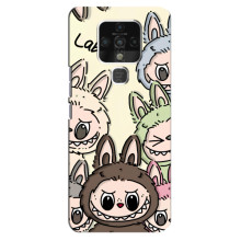 Чехол с Лабубу на TECNO Camon 16 – Коллаж Лабубу