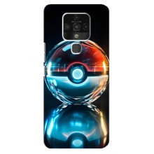 Чехол с Пикачу на TECNO Camon 16 (Мяч Пикачу)