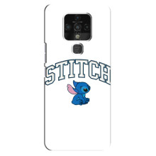 Чехол с принтом Стич на TECNO Camon 16 – Стич лого