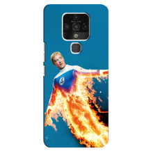 Чохол з принтом Фантастична четвірка для TECNO Camon 16 – Людина-факел