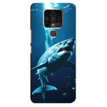 Чехол с картинкой «Хищники» для TECNO Camon 16 – Акула