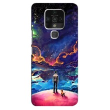Космические Чехлы для Техно Камон 16 (VPrint) (Галактический вид)