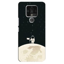 Космические Чехлы для Техно Камон 16 (VPrint) (На луне)