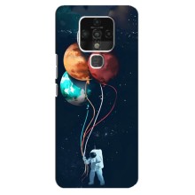 Космические Чехлы для Техно Камон 16 (VPrint) (Планеты шарики)