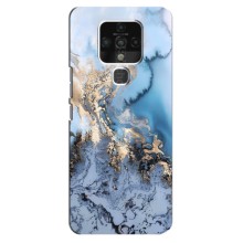 Мраморный чехол на TECNO Camon 16 (VPrint) (Нежный мрамор)
