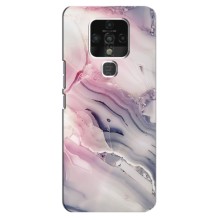 Мраморный чехол на TECNO Camon 16 (VPrint) (Пурпурный Мрамор)