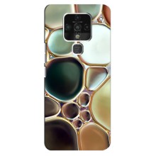 Мраморный чехол на TECNO Camon 16 (VPrint) (Радужный Мрамор)
