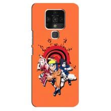 Naruto Anime Чехлы для Техно Камон 16 (AlphaPrint) – команда Наруто