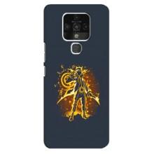 Naruto Anime Чехлы для Техно Камон 16 (AlphaPrint) – золотой Наруто