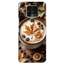 Чехол с уникальным дизайном «Осень с кофе» для TECNO Camon 16 – Пряный кофе