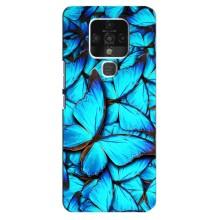 Силиконовый бампер с картинкой животных для TECNO Camon 16 (Крылья бабочек)