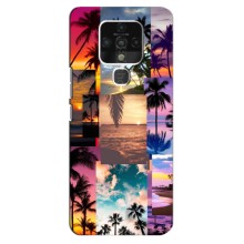 Силиконовый чехол с КАРТИНКАМИ лето для TECNO Camon 16 (AlphaPrint) (Летний отпуск)