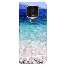 Силиконовый чехол с КАРТИНКАМИ лето для TECNO Camon 16 (AlphaPrint) (Море)