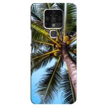 Силиконовый чехол с КАРТИНКАМИ лето для TECNO Camon 16 (AlphaPrint) (Пальма)