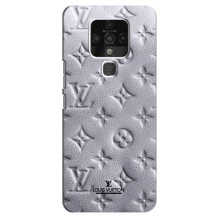 Текстурный Чехол Louis Vuitton для Техно Камон 16 – Белый ЛВ