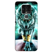 Защитные чехлы для Техно Камон 16 (AlphaPrint) (ХИТ продаж) ВОЛК (Яркий волк)