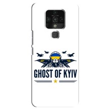 Защитные чехлы (Призрак Киева) для TECNO Camon 16 (AlphaPrint) (GHOST of Kyiv)