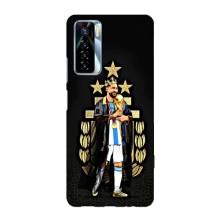 Чохли для TECNO Camon 17 Pro (Leo чемпіон) (AlphaPrint) (Мессі Король)