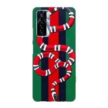 Чохли  GUCCI для ТЕКНО Камон 17 Про (AlphaPrint) (Gucci змія)