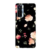 Чохли з квітами для TECNO Camon 17 Pro (VPrint) (Трояндочки)