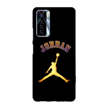 Чохли для TECNO Camon 17 Pro - з картинкою JORDAN (AlphaPrint) (Jordan Gold)