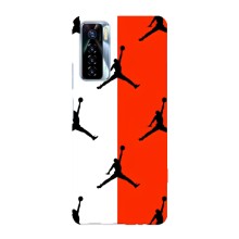Чохли для TECNO Camon 17 Pro - з картинкою JORDAN (AlphaPrint) (Лого Джордан)
