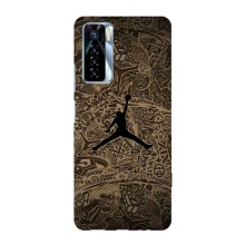 Чохли для TECNO Camon 17 Pro - з картинкою JORDAN (AlphaPrint) (Logo Jordan)