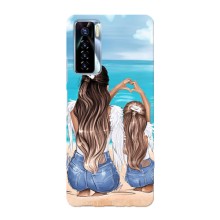 Чохол з друком для TECNO Camon 17 Pro - (Мама з дитинкою) (AlphaPrint) (Мама з донькою)