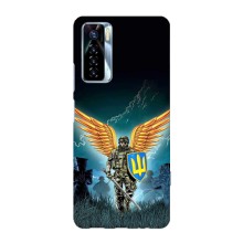 Чехлы с картинкой ЗСУ для TECNO Camon 17 Pro (AlphaPrint) (Солдат ЗСУ)
