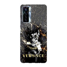 Чохли VERSACE для ТЕКНО Камон 17 Про (PREMIUMPrint) – AlphaPrint-ген.