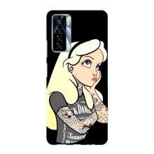 Чохол з друком для TECNO Camon 17 Pro - (Мода) (AlphaPrint) (Дівчина в тату)