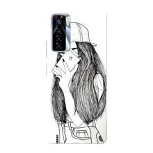 Чохол з друком для TECNO Camon 17 Pro - (Мода) (AlphaPrint) (Фото дівчини)