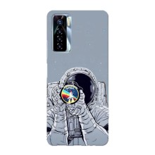Чохол NASA для TECNO Camon 17 Pro (AlphaPrint) (Космонавт фото)