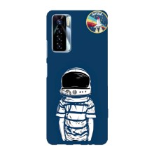Чохол NASA для TECNO Camon 17 Pro (AlphaPrint) (Хлопчик в шоломі)