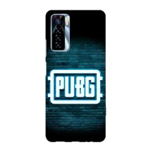 Чеjхол PUBG для ТЕКНО Камон 17 Про (AlphaPrint) (Лого PUBG)