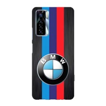 Чохол для ТЕКНО Камон 17 Про - з принтом БМВ (AlphaPrint) (Лого BMW)