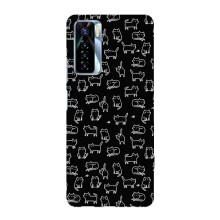 Чохол з принтом для TECNO Camon 17 Pro (AlphaPrint) Модні коти (Маленькі котики)