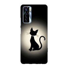 Чохол з принтом для TECNO Camon 17 Pro (AlphaPrint) Модні коти (Силует котика)
